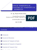 3 - 3 - Modelacion - Sedimentos - Ec Transporte