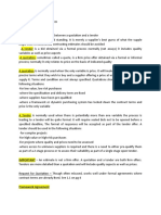 Commercial Contracting Study Notes