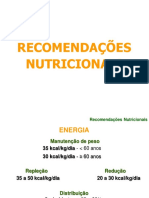 Recomendações Nutricionais Para DRC