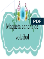 Maqueta Cancha de Voleibol