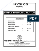 Physics: Simple Harmonic Motion