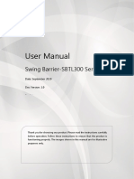 User Manual: Swing Barrier-SBTL300 Series