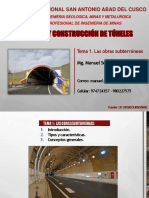 Tema 01 Las Obras Subterraneas