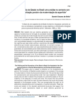 A Política e A Formação Do Estado No Brasil