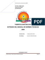 Tuberculosis Bolivia-Extrido Del Manual de Normas Tecnicas 2008