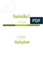 Statisztika 1. Előadás