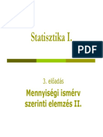 Statisztika 3. Előadás