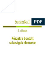 Statisztika 5. Előadás