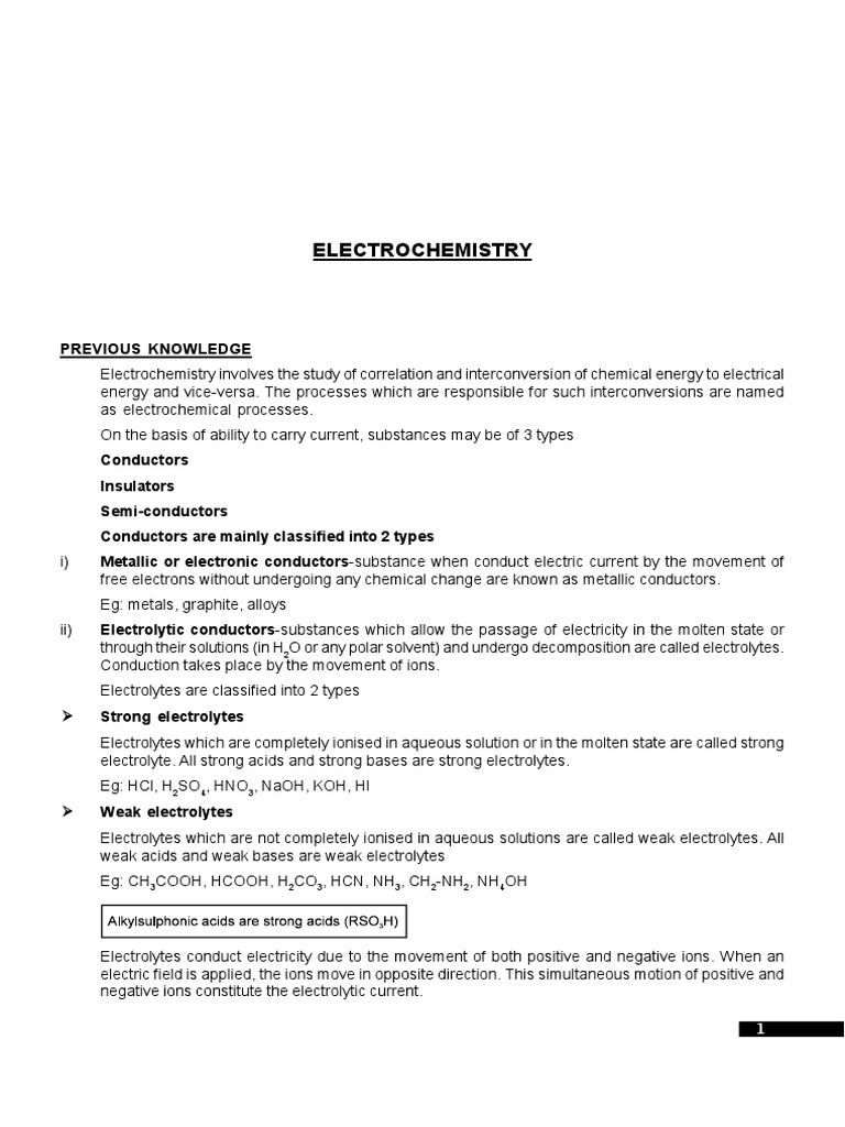Understanding Electrochemistry Basics | PDF | Redox | Electrochemistry