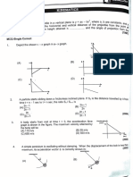 Kinematics Jee Advanced Archive