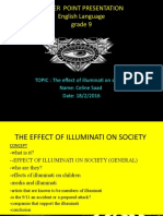 Celine Saad The Effect of Illuminati On The Society