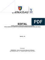 Edital Vestibular Medicina 2022.2 - Uninassau