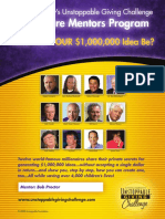 Millionaire Mentors Program: What Will YOUR $1,000,000 Idea Be?