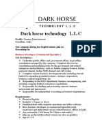 Dark Horse Technology L.L.C: Profile: Gaming Entertainment Location: India