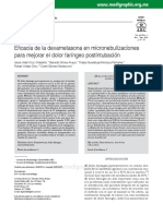 Efi Cacia de La Dexametasona en Micronebulizaciones para Mejorar El Dolor Faríngeo Postintubación