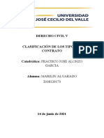 Derecho Civil V, Clasificacion de Los Contratos