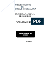 Diccionario PANEL 2016-2020