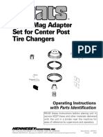 Speed-Mag Adapter Set For Center Post Tire Changers: With Parts Identification