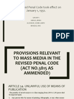 This Revised Penal Code Took Effect On January 1, 1932.: Group 1 Abaya, Irish Agtarap, John Larry Basilio, Rae