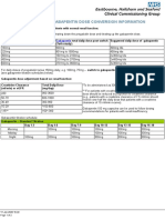 Pregabalin To Gabapentin Dose Conversion Information