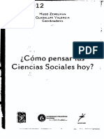 ZEMELMAN, H. & VALENCIA, G. (Comps.) - ¿Cómo Pensar Las Ciencias Sociales Hoy