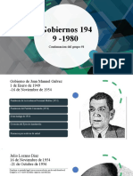 Gobiernos Hondureños 1949-1972