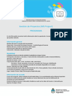 Gestión de Proyectos (MS Project) Programa