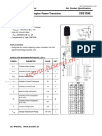 isc Silicon NPN Darlington Power Transistor Specification