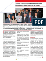 Análisis Comparado Reglamentaciones Eléctricas