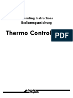 Thermo Control Pro II: Operating Instructions Bedienungsanleitung