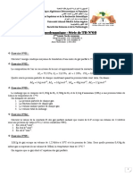 Thermodynamique - Série de TD N°03