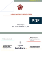 Pert Ke 14 Jarak Pandang Mendahului