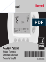 Honeywell Focuspro Th6320r Thermostat Manual