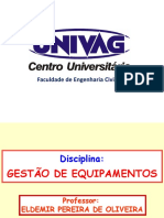 1a. Aula - GESTÃO DE EQUIPAMENTOS - 2016-1 (APRESENTAÇÃO)