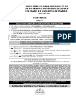 Concurso público para provimento de cargos do SAAE de Itabira abre inscrições para contador