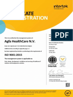Agfa Healthcare ISO 9001 Cert