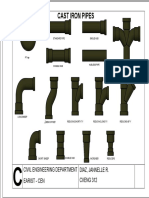 Cast Iron Pipes: Civil Engineering Department Earist - Cen Diaz, Jannelle R. CVENG 312