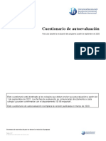 Cuestionario de Autoevaluación