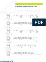 Ecuaciones de Segundo Grado Resolver Ecuaciones de Segundo Grado Paso A Paso