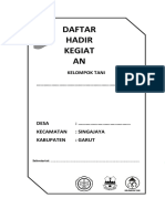 Daftar Hadir Petani