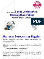 13° Décimo Tecerca Semana Barreras Burocráticas