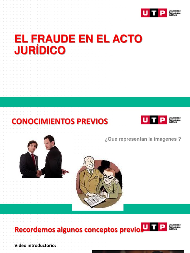 Fraude en el Acto Jurídico: Conceptos Clave | PDF | Bienes (Ley) | Pagos