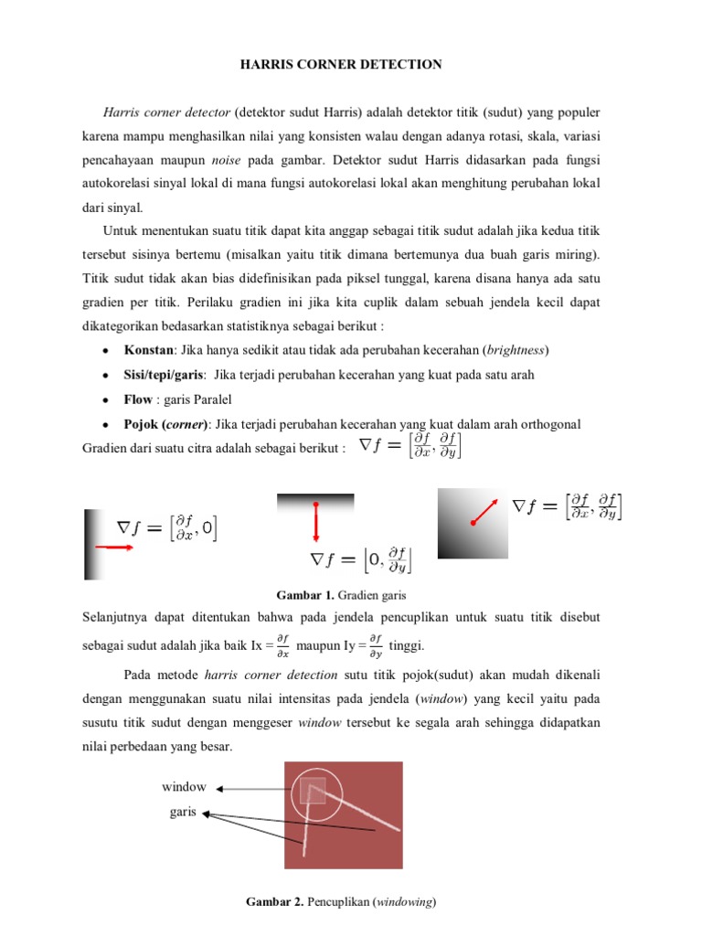 Harris Corner Detection | PDF