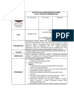 Spo Daftar Tilik KP Pada Tindakan Pembedahan