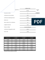 Modelo Tabla Pluvial para El Diseño