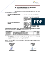 Berita Acara Transfer Material Antar Gudang