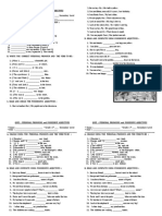 Exercises Using Personal Pronouns - Possessive Adjectives - Modal Verbs y Should para 2do Hasta 3ro