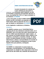 Contrato Privado Cosntruccion de Una Vivienda