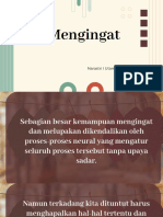 Psikologi Kognitif - #15 Mengingat