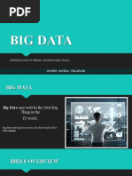 Big Data: Introduction To Terms, Concepts and Tools